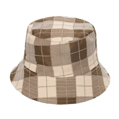 Ladies Summer Japanese Face covering Lattice Sun Hat