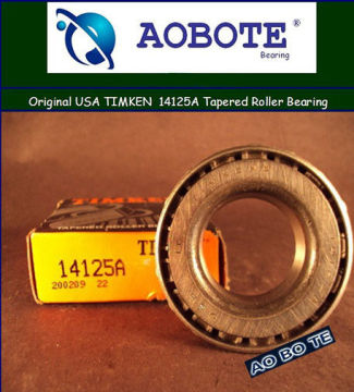 C2 Gcr15 Timken Taper Roller Bearings 14125a , Zz Chrome Steel And Low Noise