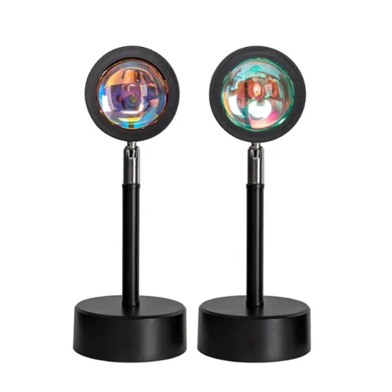 2021 Live Streaming 180 Degree Rotation USB 5W Optical Lens Night Light LED Projection Lamp for Party