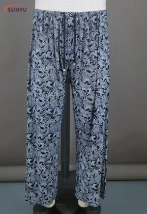 Ladie's plus size all over print jersey pants