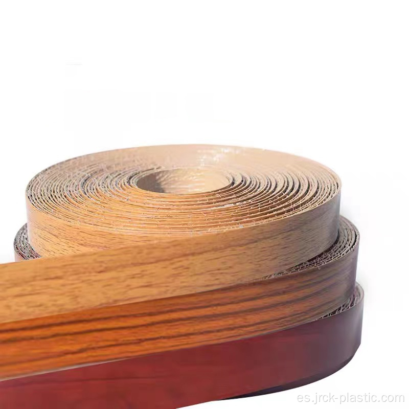 Bandas de borde plano de grano de madera