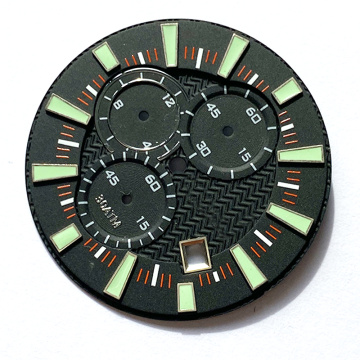 Kronograph-ê Emboss Watch Ji bo Temaşeya Mirovê Dial