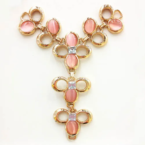 Pink Opal Embellished T-Bar Sandal Trim