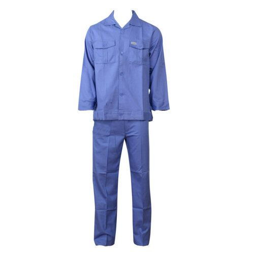 Costume de travail basique bleu pour homme