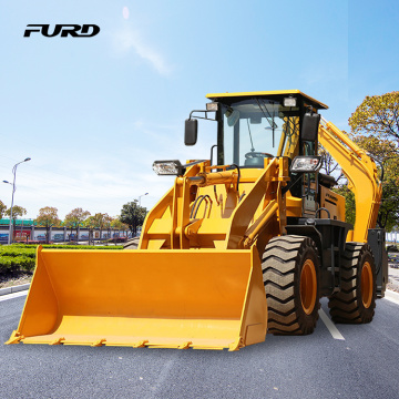 Chinese cheap 4 Wheel Towable Small Mini Backhoe Loader