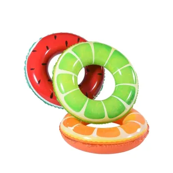 Customized Summer Party Fruit-Inspired PVC Inflatable Swimming Rings