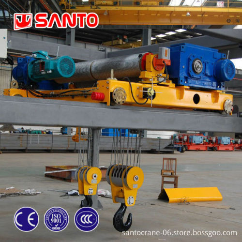 Workshop Eot Overhead Crane: Double Girder Beam Overhead Cranes with Remote Control - 5 to 20 Ton Capacity