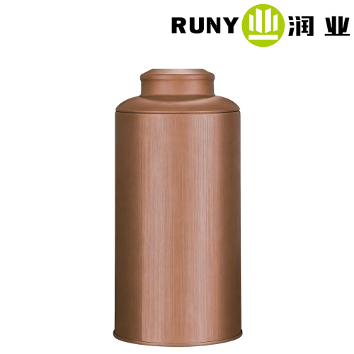 Стильная овальная металлическая банка для хранения