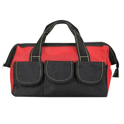 Customized 1680d Polyester Multipocket Tool Bag for Organizing Craftsman & Electrician Supplies