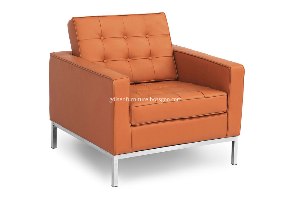 Single leather sofa