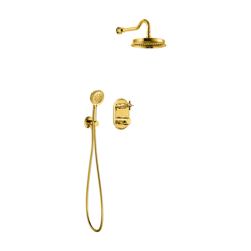 Golden Thermostatic shower Faucets