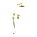 Golden Thermostatic shower Faucet