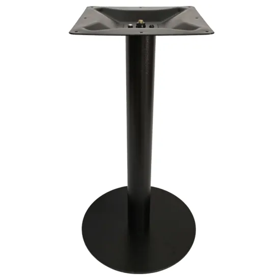 Round Base Black Steel Restaurant Table Base