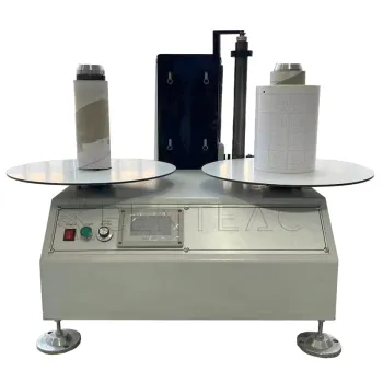 Coreless Stretch Film and Aluminum Foil Roll Rewinder Machine for Counting by Piece and Length