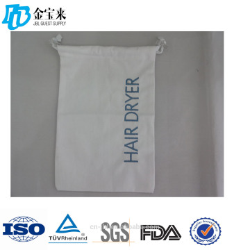 white canvas washable hair dryer bag