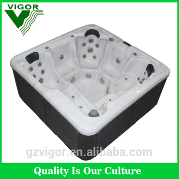 2015 Factory LUXURY Massage hottubs products with TV and LED light for outdoor spa hottubs