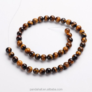 PandaHall 8mm Round Natural Tiger Eye Gemstone Beads: Unique and Dazzling Jewelry Findings