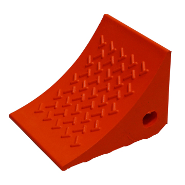 Orange Safety Wheel Chock Polyurethane for Truck Road Traffic Warning - NWH-WCK04