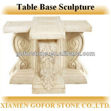 Table base sculpture, decorative table sculpture, granite sculpture base