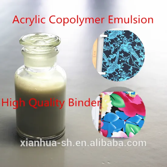 APEO/AZO free, good fastness performance textile pigment printing binder