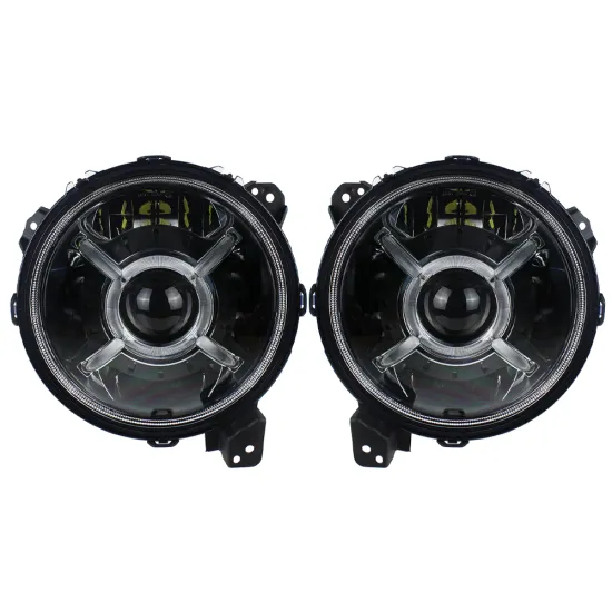 Devil's Eyes X LED Headlights 9 Inch Hi/Lo Beam DRL for Jeep Wrangler JL & Gladiator JT