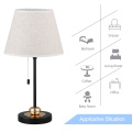 Modern Nightstand Lamps Set for Bedroom