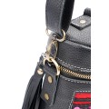 Vintage Yi Nakış Deri Kutu Crossbody Çanta