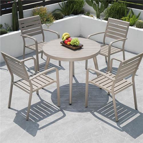 Aluminum Frame Legs Chairs Outdoor Dining set