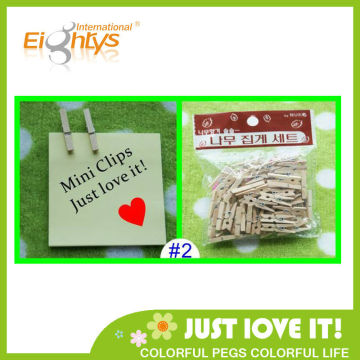 China hot sale Mini Wooden Clip