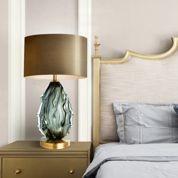 Luxury Water increspatura della villa di illuminazione decorativa interna - lampada da tavolo blu e lampada da pavimento