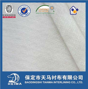 100% polyester fusible circular knitted interlining for sport wear 5836