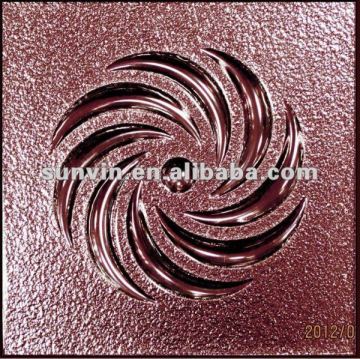 300x300mm dark red glass tile for indoor decoration, background glass tiles