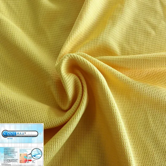 high quality COOLMAX Fuge jacquard textile material fabric
