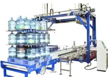 Water Bottle Packaging Machine, 1100bph - 3600bph 5 Gallon Bottle Palletizer