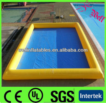 Cheap inflatable rectangular plastic pool for sale / water toys pool