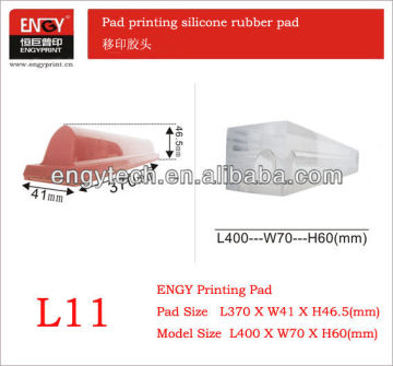 Pad printing liquid silicone rubber