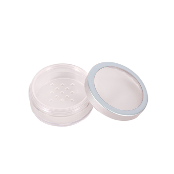 Fashion Style Powder Jar With Window Cap