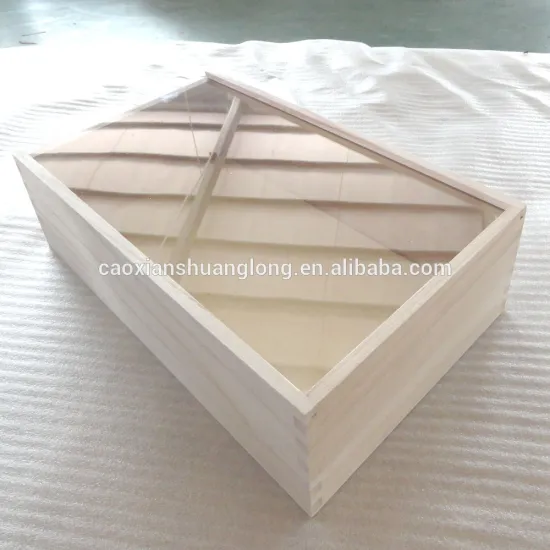 2018 Unfinished Large Christmas slide lid wooden gift boxes