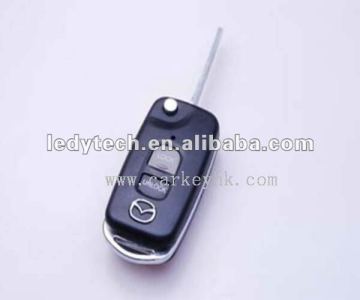 Top quality Mazda 323 2 buttons flip key shell key blank