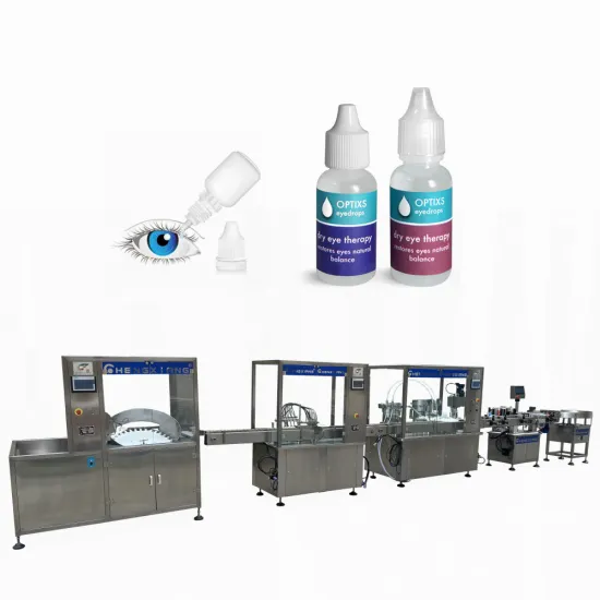 Aseptic Eye Drops Filling, Stopping, Capping and Packaging Line