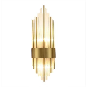 Modern Luxury Glass Crystal Wall Lamps for Bedrooms and Living Rooms