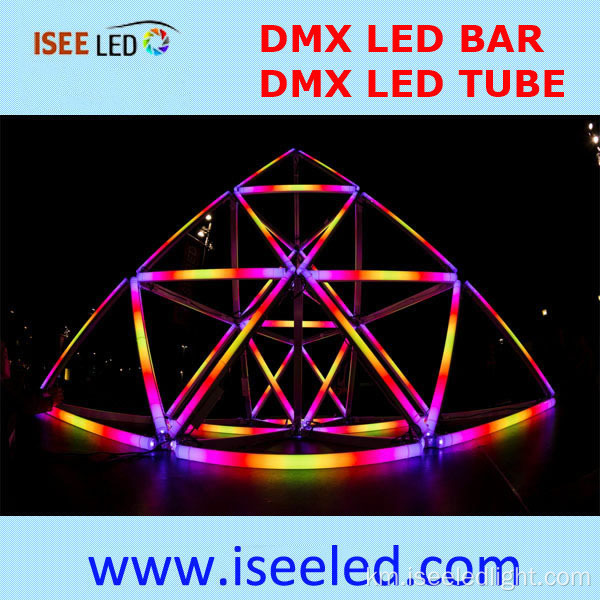 ការធ្វើសមកាលកម្មចម្រុះពណ៌បំពង់ DMX512 RGB ធ្វើសមកាលកម្មបំពង់ LED LED