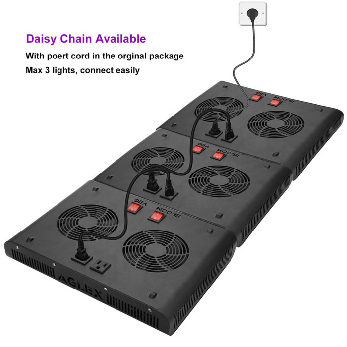 LED GROW Light Veg Bloom och Daisy kedjad