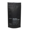 Sac en grains de café noir mat personnalisé de 250 g