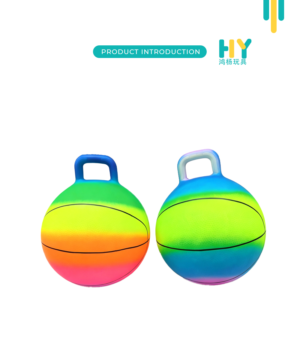Rainbow Basketball Grain Handle Hopper Balls X