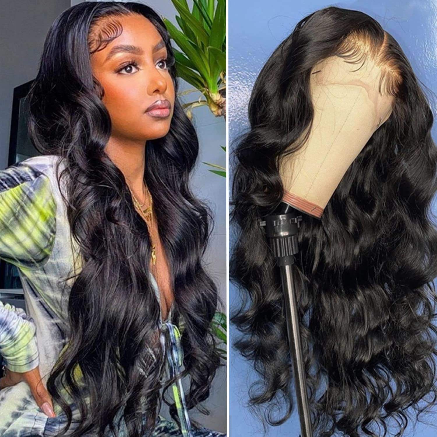 Mmele wave 4x4 transparent Lace Front Wigs