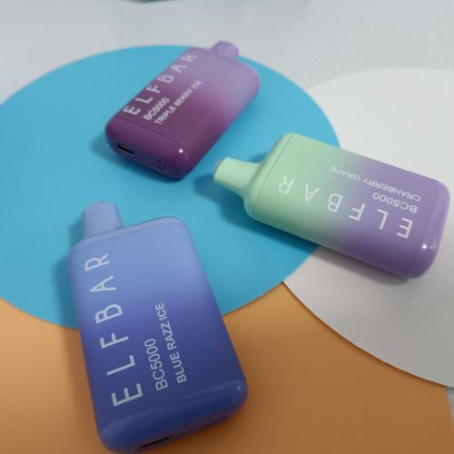 ELF BAR BC5000 충전식 장치 e 담배 650mAh