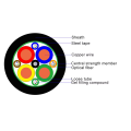 12 Strand Hybrid Composite Power Fiber Optic Cable