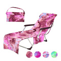 quick dry printed microfiber lounge chair towel