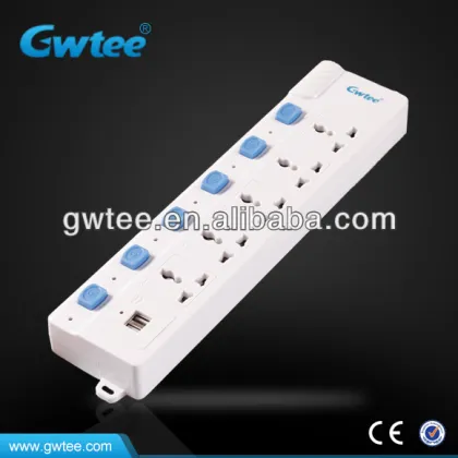 Universal electric USB socket